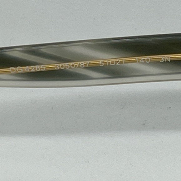 NEW Dolce & Gabbana 51mm Sunglasses Black Gray Striped Eyewear 100% Authentic - Picture 11 of 16